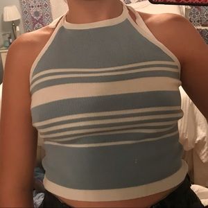 Brandy Melville striped halter top💙